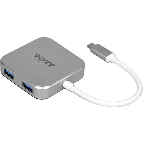 Port USB Hub - USB Type C - External - 4 Total USB Port(s) - 4 USB 3.0 Port(s) - PC, Mac, Linux