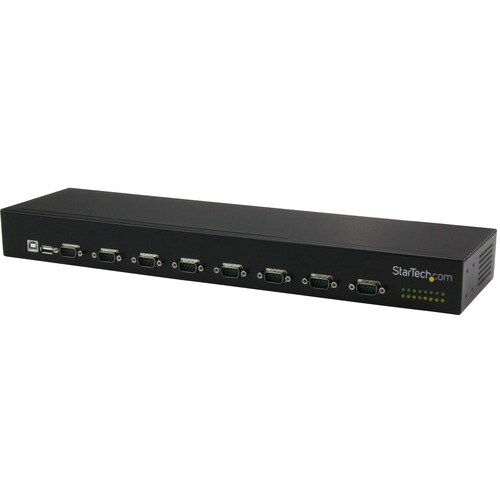 StarTech.com USB to Serial Hub - 8 Port - COM Port Retention - Rack Mount and Daisy Chainable - FTDI USB to RS232 Hub - US