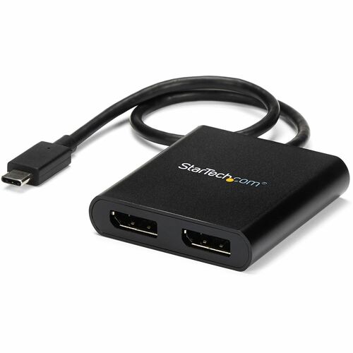 StarTech.com USB-C to Dual DisplayPort 1.2 Adapter, USB Type-C Multi-Monitor MST Hub, Dual 4K 30Hz DP Display Extender/Spl