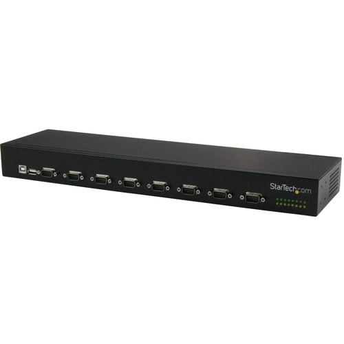 StarTech.com USB to Serial Hub 8 Port COM Port Retention Rack Mount and Daisy Chainable FTDI USB to RS232 Hub - USB 2.0 - 