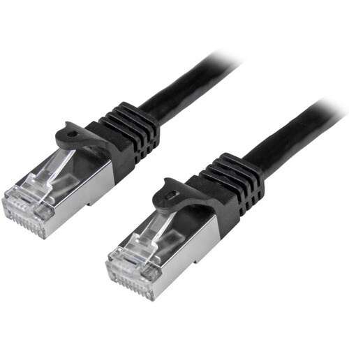 StarTech.com 5m Cat6 Patch Cable - Shielded (SFTP) Snagless Gigabit Network Patch Cable - Black - Deliver high-performance