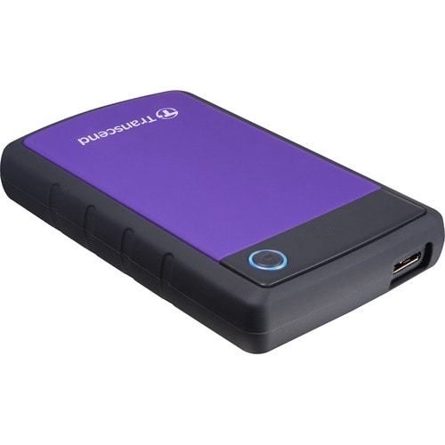 Transcend StoreJet Tragbar Festplatte - 2,5" Extern - 4 TB - SATA - Lila - USB 3.0 - 256-bit Verschlüsselungsstandard