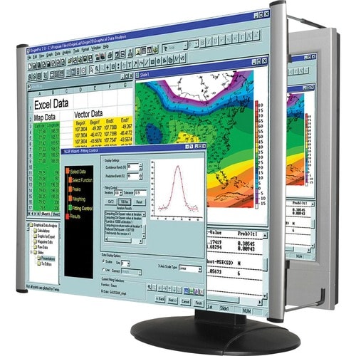 Kantek Lcd Monitor Magnifier Fits 24in Widescreen Monitors - x 24" Length - Overall Size 14.3" Height x 7" Width WIDESCREE