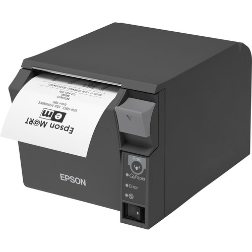 Epson TM-T70II Desktop Direct Thermal Printer - Monochrome - Receipt Print - USB - Bluetooth - 250 mm/s Mono - 180 x 180 d
