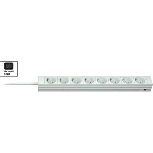 VERTIV DI-STRIP PDU - Basis - IEC 60320 Blatt I - 8 x Schuko - 16 A - 230 V AC Eingang - 0U - Horizontal/Vertikal - Rackmount