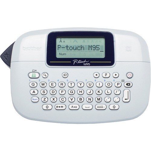 Brother P-touch PT-M95 Electronic Label Maker - Thermal Transfer - 7.50 mm/s Mono - 1 Fonts - 203 dpi - Tape, Label9 mm, 1