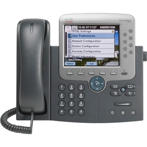 Teléfono IP Cisco Unified 7975G - Montable en Pared - Gris Oscuro - 8 x Total de línea - VoIP - 2 x Red (RJ-45)