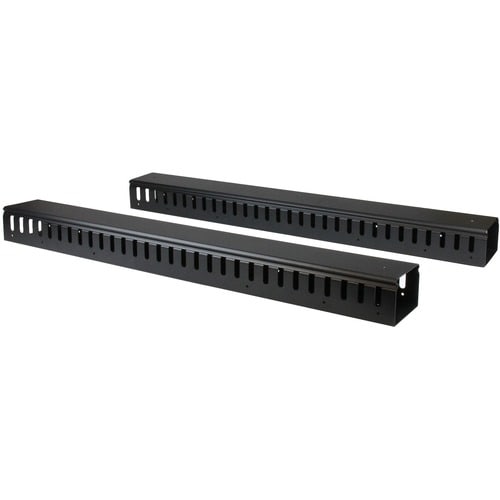 StarTech.com Panneau de gestion de câbles 40U de 1,8 m pour rack - Guide-câbles avec conduit encoché - Organisateur pour c