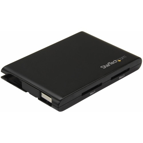 StarTech.com 2 Slot USB 3.0 SD Card Reader w/ UASP - SD 4.0 UHS II - TAA Compliant - USB SD Card Reader - Dual SD Card Rea
