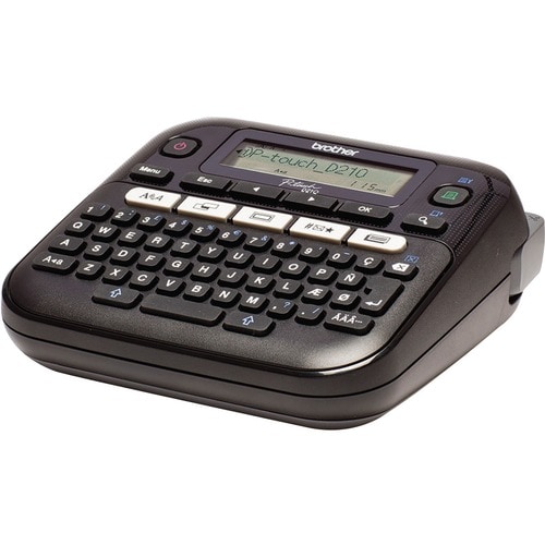 Brother P-touch PT-D210VP Electronic Label Maker - Thermal Transfer - 20 mm/s Mono - 180 dpi - Label, Tape3.50 mm, 6 mm, 9