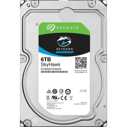 Seagate SkyHawk ST6000VX0023 6 TB Hard Drive - Internal - SATA (SATA/600) - 3 Year Warranty