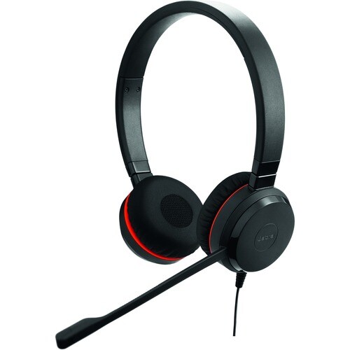 Jabra EVOLVE 30 II UC Stereo Wired Over-the-head Stereo Headset - Black - Binaural - Supra-aural - Noise Canceling - Mini-