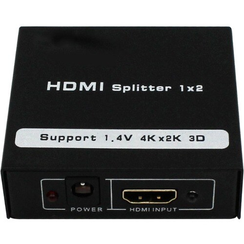 4XEM 2 Port HDMI 4K Splitter - 3840 × 2160 - 340 MHzMaximum Video Bandwidth - 82.02 ft Maximum Operating Distance - 1 x HD