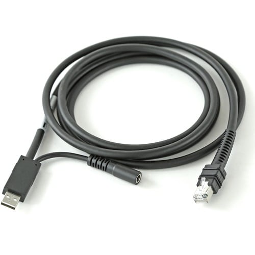 Zebra 2.13 m USB Data Transfer Cable for Barcode Scanner - 1 - First End: USB Type A - Shielding