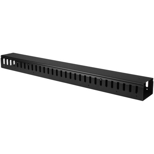 StarTech.com Vertical Cable Organizer with Finger Ducts - Vertical Cable Management Panel - Rack-Mount Cable Raceway - 20U