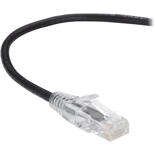 3FT BLACK CAT6A SLIM 28AWG PATC H CABLE 500MHZ UTP CM SNAGLESS