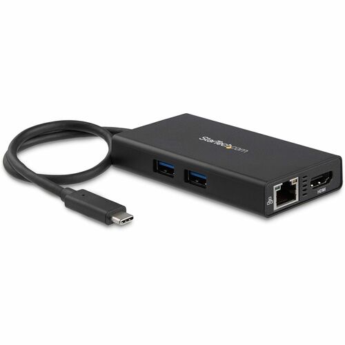 StarTech.com USB C Multiport Adapter - with Power Delivery (USB PD)- USB Type C to 4K HDMI / USB 3.0 / Gigabit Ethernet Hu