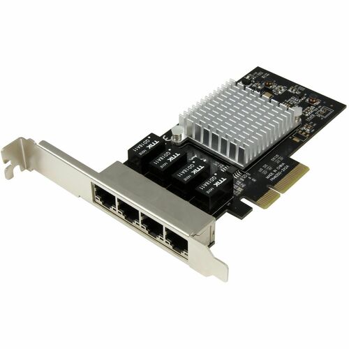StarTech.com Gigabit-Ethernet-Karte für Computer - 10/100/1000Base-T - Plug-in-Karte - PCI Express x4 - 4 Anschluss(e) - 4