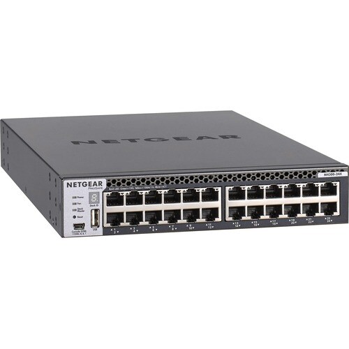 Netgear ProSafe M4300 M4300-24X 24 Anschlüsse Verwaltbar Layer 3 Switch - 10GBase-T, 10GBase-X - 4 Unterstützte Netzwerksc