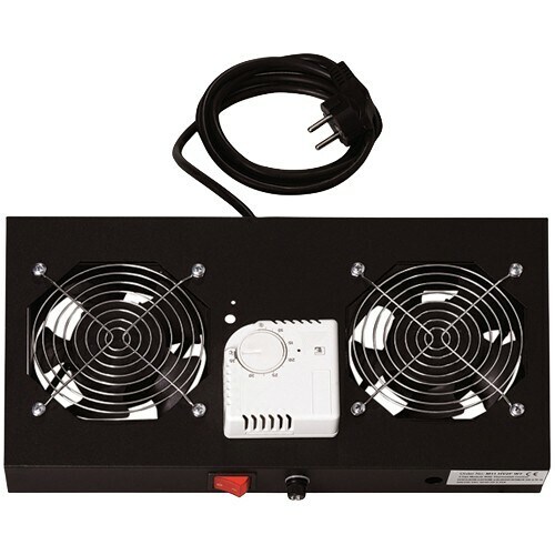 Digitus DN-19 FAN-2-HO-SW Kühllüftereinschub - 2 Ventilator - 482,60 mm Rack Width