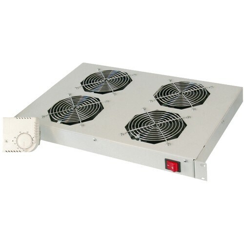 Digitus DN-19 FAN-4-HO Kühllüftereinschub - Grau - 4 Ventilator - 482,60 mm Rack Width