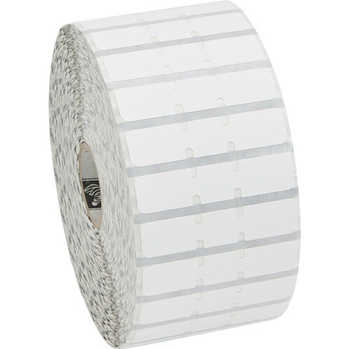 Schmucketikett Zebra - 55,88 mm Breite x 12,70 mm Länge - Permanent Kleber - Thermodirekt - Weiß - Polypropylen, Acryl - L