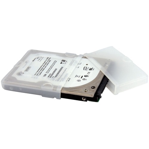 StarTech.com HDDSLEV25. Case type: Schutzhülle, Materialien: Silikon, Produktfarbe: Transparent. Breite: 73 mm, Tiefe: 105