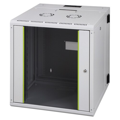 Digitus DN-19 12-U-3 12U Rackschrank - 482,60 mm Rack Width - Weiß - Stahl, Glas - 60 kg Maximale Gewichtskapazität