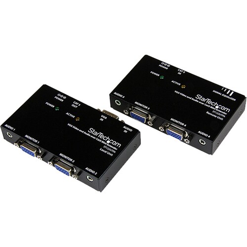 StarTech.com ST122UTPAEU. Video Porttyp: VGA, Video out: 2x VGA, Stecker: 2 x DB15 HD F, 1 x- RJ45 F, 2 x 3.5 mm Stereo F.
