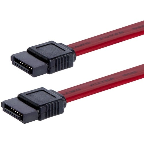 StarTech.com SATA12. Kabellänge: 0,3 m, Connector gender: Weiblich/Weiblich, Produktfarbe: Rot. Paketbreite: 90 mm, Pakett