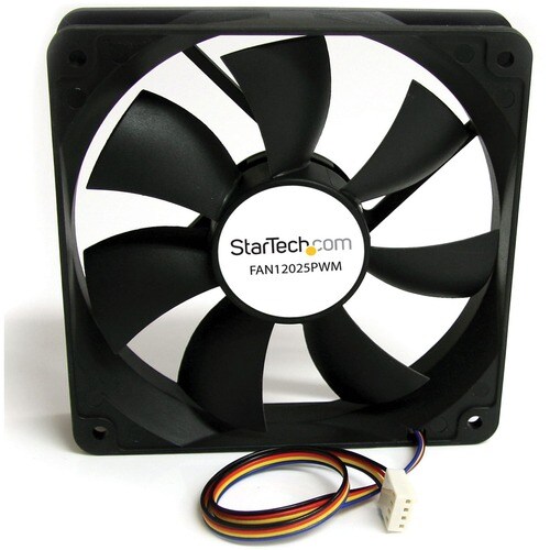 StarTech.com FAN12025PWM. Typ: Ventilator, Lüfterdurchmesser: 12 cm. Spannung: 12 V. Produktfarbe: Schwarz
