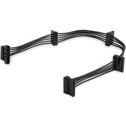 StarTech.com PYO4SATA. Kabellänge: 0,4 m, Anschluss 1: SATA 15-Pin, Anschluss 2: 4 x SATA. Breite: 29 mm, Tiefe: 400 mm, H