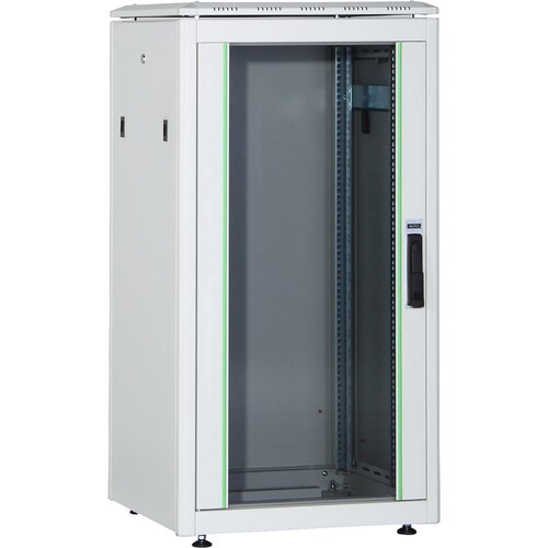 Digitus Unique 26U Bodenstehend Rackschrank - 482,60 mm Rack Width - 482,60 mm Rail Depth - Grau - Aluminium, Stahl, Glas 