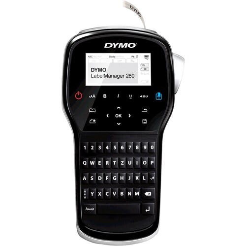 Dymo LabelManager 280 Elektronischer Etikettendrucker - Thermotransfer - Klebefilm, Aufkleber - 6 mm, 9 mm, 12 mm - LCD Bi