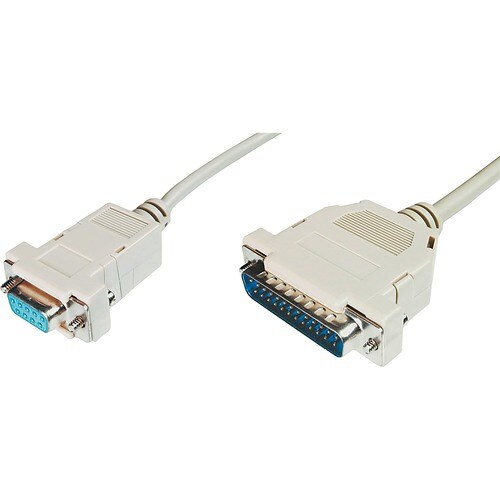 Digitus Basic 3 m DB-25/DB-9 Datentransferkabel für Computer - Erster Anschluss: 1 x DB-25 Stecker Seriell - Zweiter Ansch