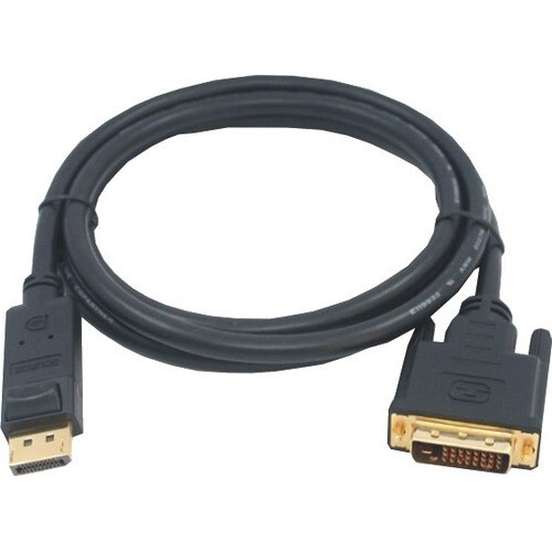 1M DP DVI CABLE M-M BLACK M/M GOLD FULL HD