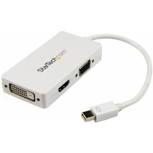 StarTech.com MDP2VGDVHDW. Kabellänge: 0,15 m, Anschluss 1: Mini DisplayPort, Anschluss 2: DVI-D + VGA (D-Sub) + HDMI. Gewi