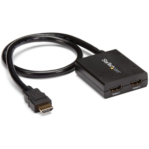 StarTech.com Signalverteiler - bis 30 Hz - 3840 × 2160 - 1 x HDMI Ein - 2 x HDMI Aus