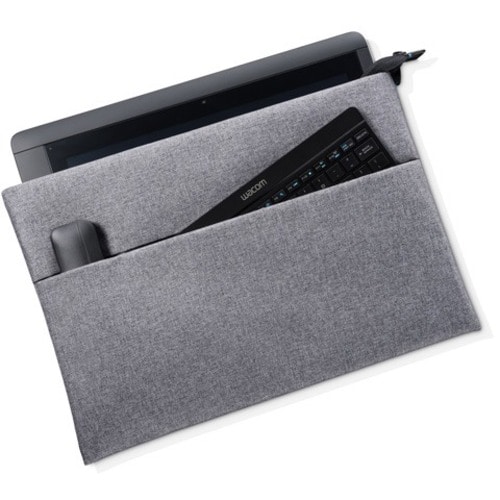 Wacom Tasche für 33,8 cm (13,3 Zoll) Grafiktablett - Grau, Schwarz - Neopren Körper - wasserabweisend, Kratzfestes Inneres