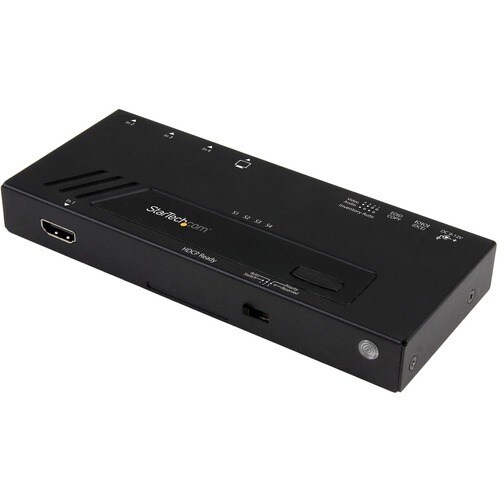 StarTech.com Audio/Video-Schalter - Kabel - TAA-konform - 3840 × 2160 - 4K - 4 Eingabegerät - 1 Display - Display, Projekt
