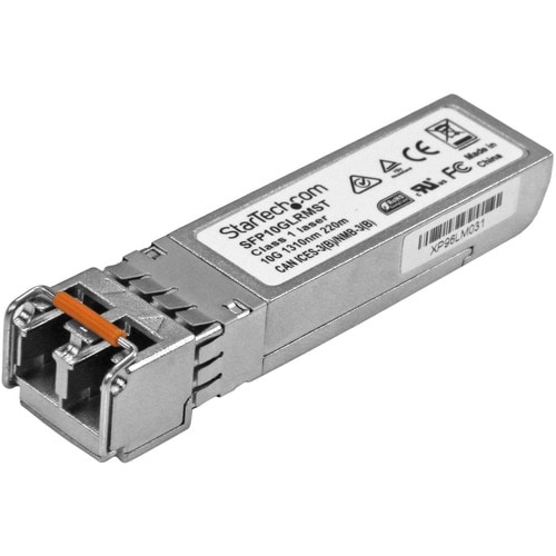 StarTech.com SFP10GLRMST. SFP Transceiver-Typ: Faseroptik, Maximale Datenübertragungsrate: 10000 Mbit/s, Schnittstelle: SF