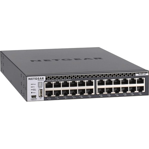 Netgear ProSafe M4300-24X 24 Ports Manageable Layer 3 Switch - 4 Layer Supported - Modular - Twisted Pair, Optical Fiber - 1U