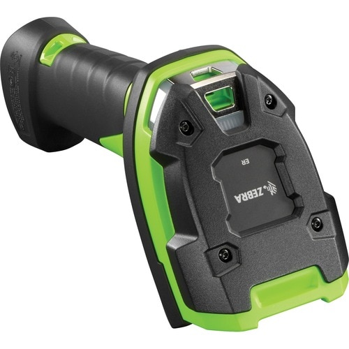 Zebra DS3678-ER Rugged Industrial, Warehouse Handheld Barcode Scanner Kit - Wireless Connectivity - Industrial Green - USB