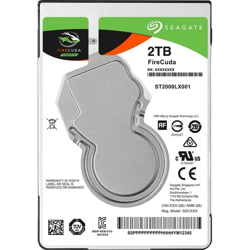 Seagate FireCuda ST2000LX001 2 TB Hard Drive - 2.5" Internal - SATA (SATA/600) - 5 Year Warranty