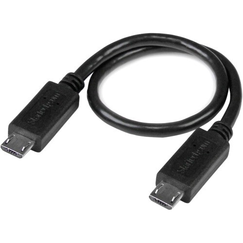 StarTech.com 20,32 cm USB Datentransferkabel - 1 Stück - Cable for Tablet, Smartphone, Externe Festplatte - 28 AWG - Schwarz