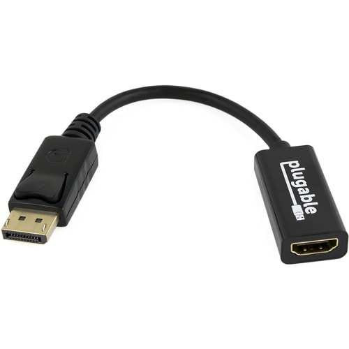 Plugable DisplayPort to HDMI Passive Adapter - (Supports Windows and Linux Systems and Displays up to 4K UHD 3840x2160@30Hz)