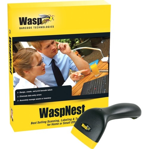 Wasp WCS3900 Handheld Barcode Scanner - Cable Connectivity - 45 scan/s - 1D - CCD