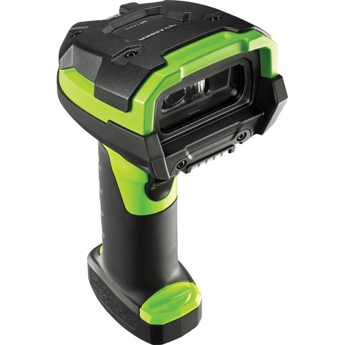 Zebra LI3678-SR Rugged Industrial, Warehouse Handheld Barcode Scanner Kit - Wireless Connectivity - Industrial Green - USB