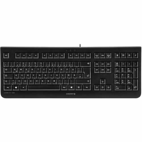 CHERRY KC 1000 Keyboard - Cable Connectivity - USB Interface - French - AZERTY Layout - Black - 105 Key(s) - Calculator, E
