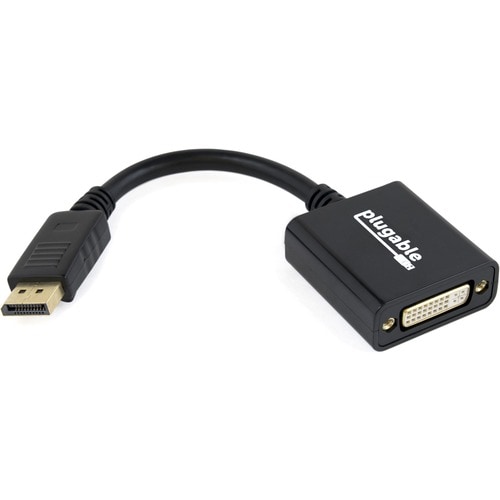 Plugable DisplayPort to DVI Adapter - (Supports Windows and Linux Systems and Displays up to 1920x1200@60Hz, Passive)